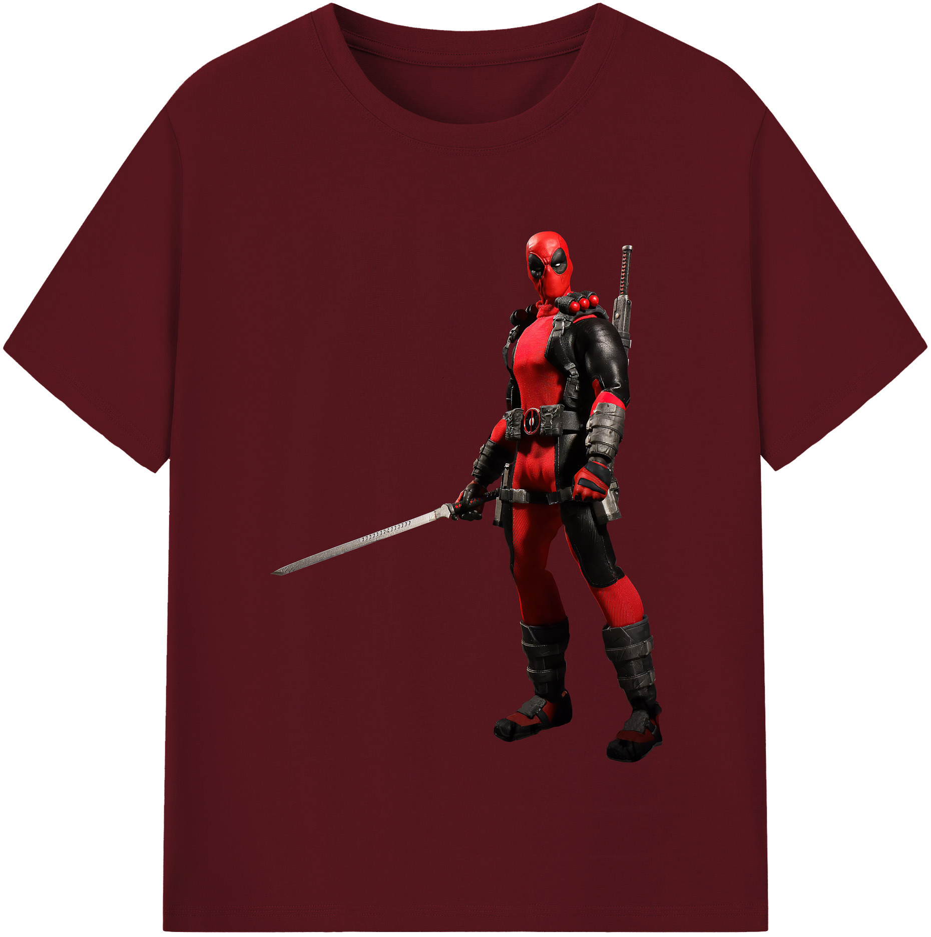 （画像用） Deadpool デッドプール 綿100％半袖Tシャツ（フロントプリント）
